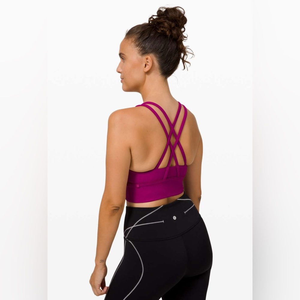 NWOT Lululemon Energy Bra Long Line Ribbed - Picture 3 of 9